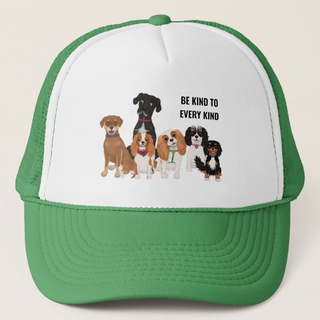 Personalised Cute Dog    Trucker Hat (Front)
