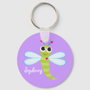 Personalised Cute Dragonfly Keychain