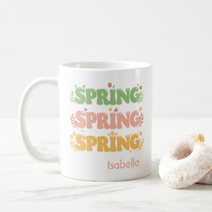 Personalised Cute Easter Spring Celebration Coffee Mug