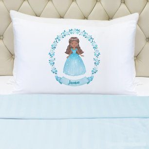 Personalised Cute Fairytale Princess Girl  Pillowcase