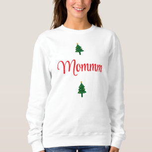 Personalised Cute Family Name Women's Christmas Sweatshirt