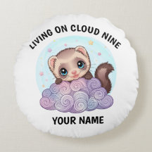 Personalised Cute Ferret Pillow