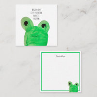 Personalised Cute frog inspirational quote