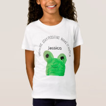 Personalised Cute frog inspirational quote 