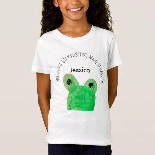 Personalised Cute frog inspirational quote  T-Shirt