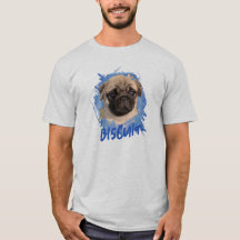Personalised Cute Fun Pug Dog Photo and Name