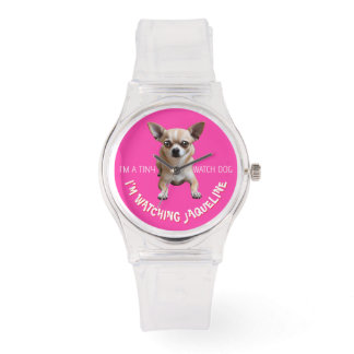 Personalised Cute Funny Chihuahua Watch Dog Watch
