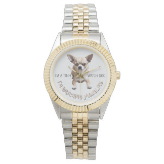Personalised Cute Funny Chihuahua Watch Dog Watch
