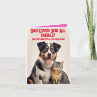 Personalised Cute Funny Pet Photo Father's Day