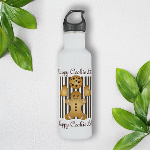Personalised Cute Gingerbread Man Cookie Kids 710 Ml Water Bottle