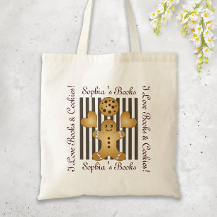 Personalised Cute Gingerbread Man Cookie Tote Bag