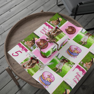 Personalised Cute Girls Customised Photo Wrapping Paper