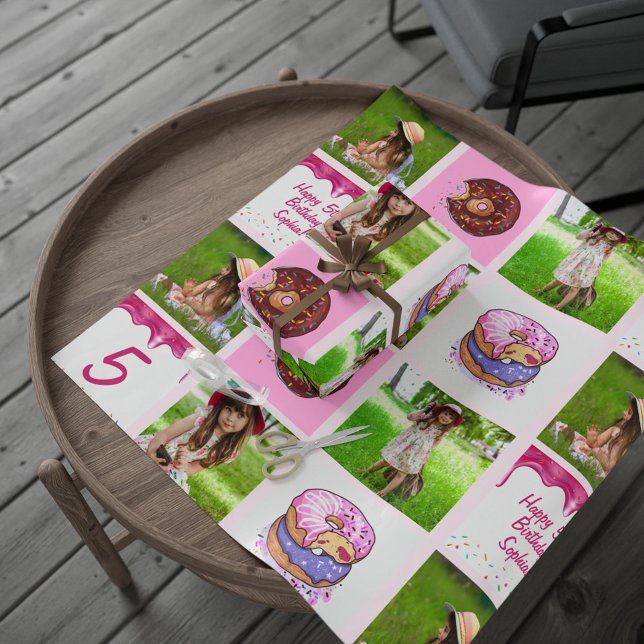 Personalised Cute Girls Customised Photo  Wrapping Paper (Creator Uploaded)