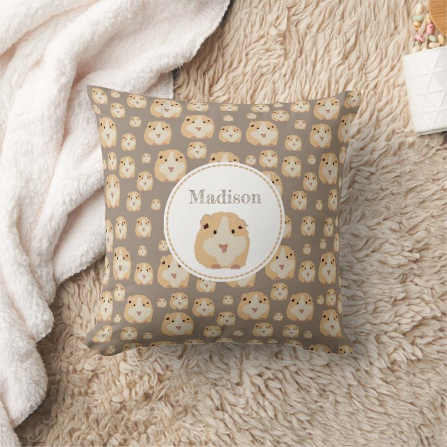 Personalised Cute Hamster Pattern Cushion (Blanket)
