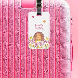 Personalised Cute Hedgehog   Luggage Tag