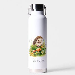 Personalised Cute Hedgehog Water Bottle