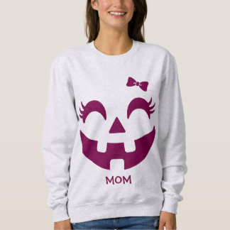 Personalised Cute Jack O' Lantern Face  Sweatshirt