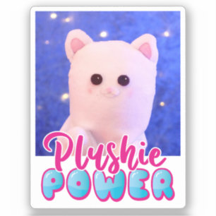 Personalised Cute Kawaii Pink Blue Plushie Power
