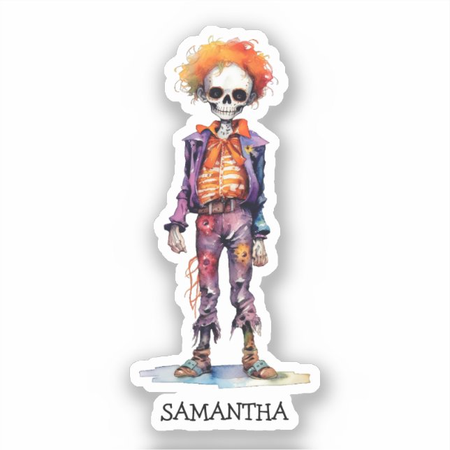 Personalised Cute Kid Zombie Halloween (6) (Front)