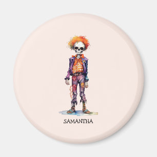 Personalised Cute Kid Zombie Halloween (6) Magnet