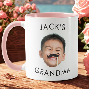 Personalised Cute Kids Baby Face Photo For Dad Mug