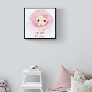 Personalised Cute Kitten Poster