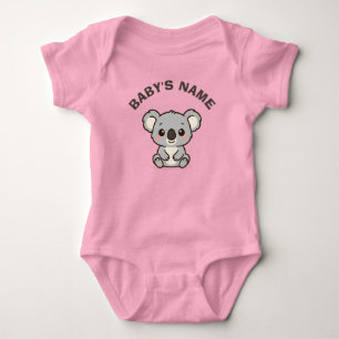 Personalised Cute Koala Baby Bodysuit