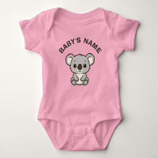 Personalised Cute Koala Baby Bodysuit