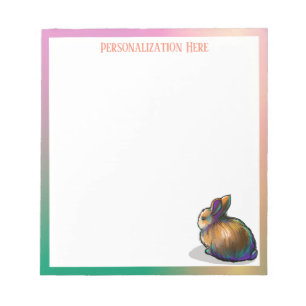 Personalised Cute Little Bunny Notepad