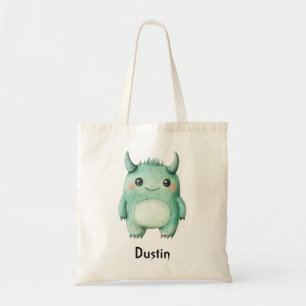 Personalised Cute Little Monster Trick-or-Treat Ba Tote Bag