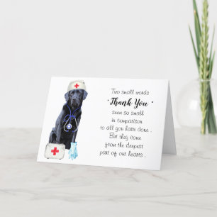 Personalised Cute Medical Doctor Nurse Thank You C Card