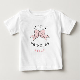 Personalised Cute Modern Little Princess Baby T-Shirt
