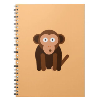 Personalised cute monkey notebook