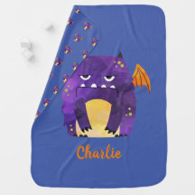Personalised Cute monster baby Baby Blanket