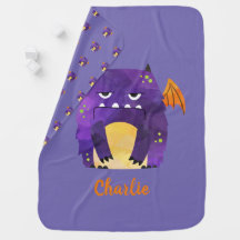 Personalised Cute monster baby Baby Blanket