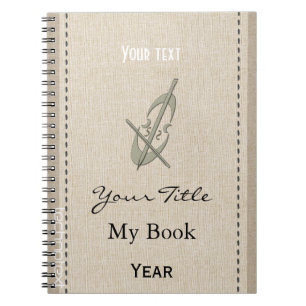 Personalised Cute Music Cello Spiral Notebook
