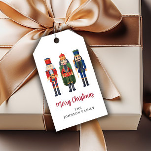 Personalised Cute Nutcracker Merry Christmas Gift Tags