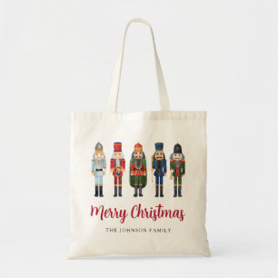 Personalised Cute Nutcracker Merry Christmas Tote Bag