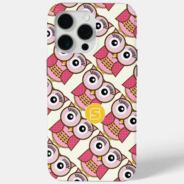 Personalised Cute Owl Art iphone 5 Case-Mate iPhone Case (Back)