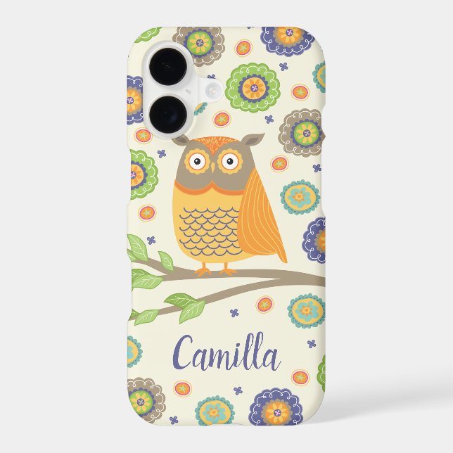 Personalised Cute Owl Pattern (Back)
