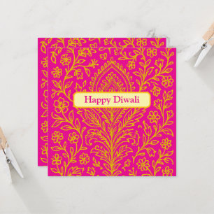 Personalised Cute Paisley Floral Print Notebook Invitation