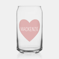 Personalised Cute Pastel Pink Heart