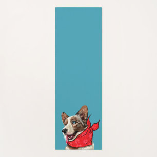Personalised Cute Pembroke Welsh Corgi Yoga Mat