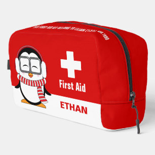 Personalised Cute Penguin First Aid Kit Bag