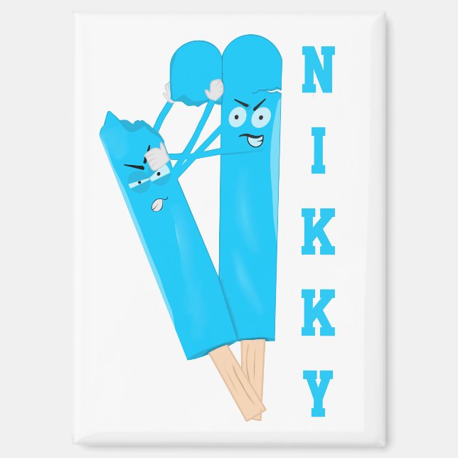 Personalised Cute Popsicle Magnet (Front)