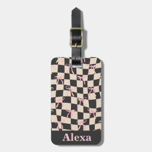 Personalised Cute pretty ballerina Luggage Tag