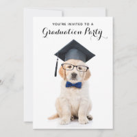 Personalised Cute Puppy Dog Graduate Graduation