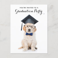 Personalised Cute Puppy Dog Graduate Graduation