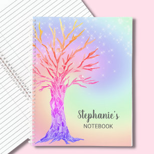 Personalised Cute Rainbow Sparkles Notebook