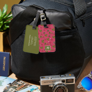 Personalised Cute Raspberry Luggage Tag
